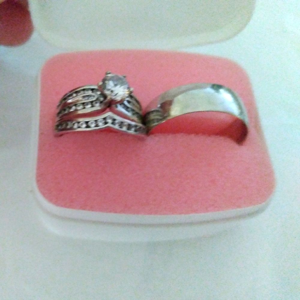 Trio wedding ring set